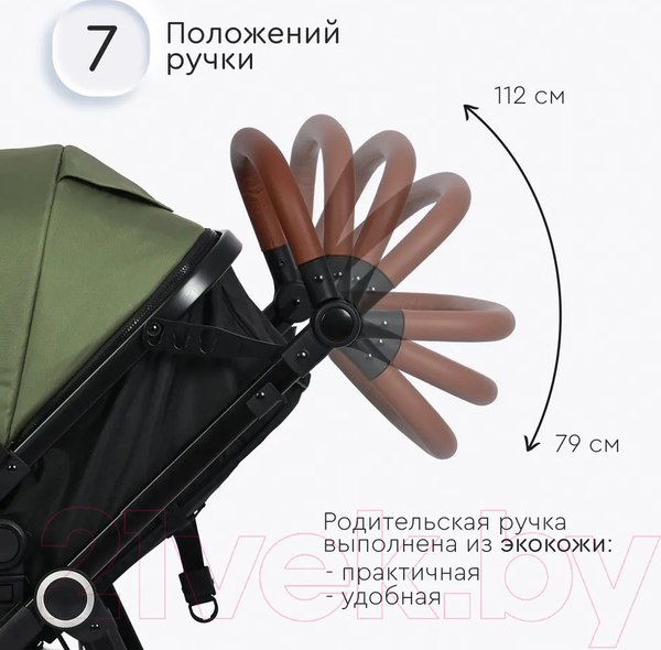 Изображение товара Детская универсальная коляска Tomix Bonny / 619A (Dark Olive)