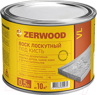 Изображение товара Воск защитный Zerwood VL Лоскутный под кисть (500мл)