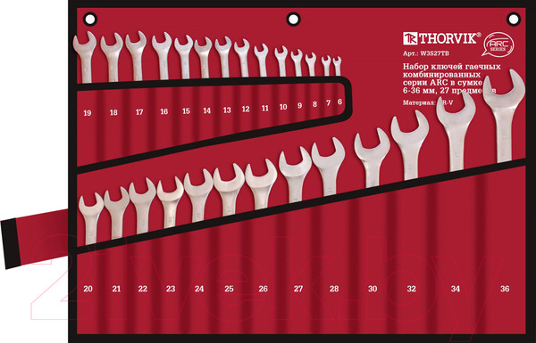 Изображение товара Набор ключей Thorvik W3S27TB