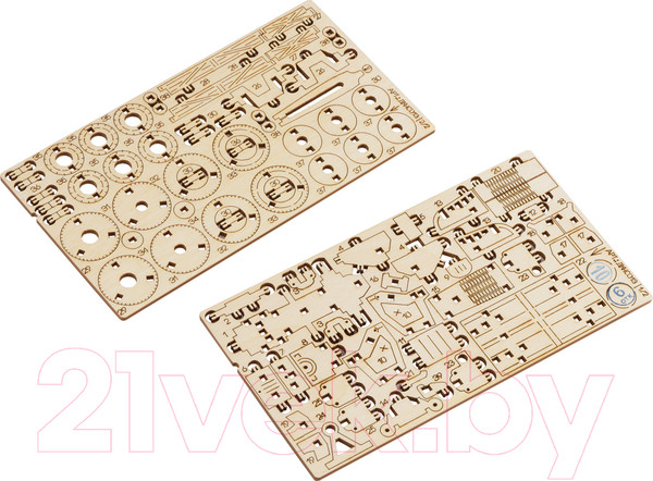 Изображение товара Конструктор Три совы Трактор с телегой / ДКНС013 (92эл)