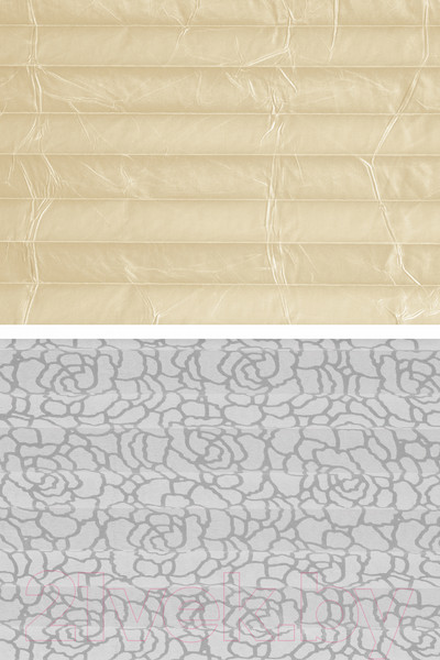 Изображение товара Штора-плиссе Delfa Basic Crush СПШ-35501/1102 Basic Transparent (57x160, ваниль/белый)