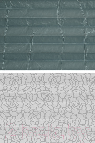 Изображение товара Штора-плиссе Delfa Basic Crush СПШ-35602/1102 Basic Transparent (48x160, маренго/белый)