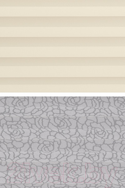 Изображение товара Штора-плиссе Delfa Basic Uni СПШ-3100/1102 Basic Transparent (68x160, кремовый/белый)