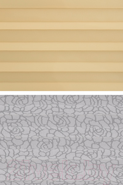 Изображение товара Штора-плиссе Delfa Basic Uni СПШ-3105/1102 Basic Transparent (52x160, бежевый/белый)