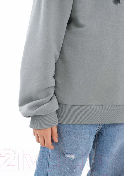 Изображение товара Свитшот детский Amarobaby Top / AB-OD23-T28/11-128 (серый, р.128)