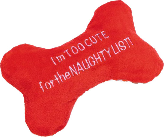 Изображение товара Игрушка для собак Beeztees Плюшевая Рождественская косточка / 2400097