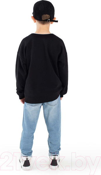 Изображение товара Свитшот детский Amarobaby Top / AB-OD23-T28/09-140 (черный, р.140)