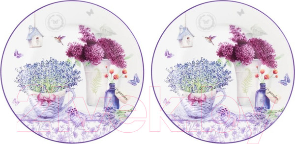 Изображение товара Набор тарелок Elan Gallery Лаванда / 420175 