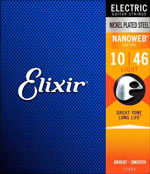 Изображение товара Струны для электрогитары Elixir Strings Nanoweb 12052 10-46