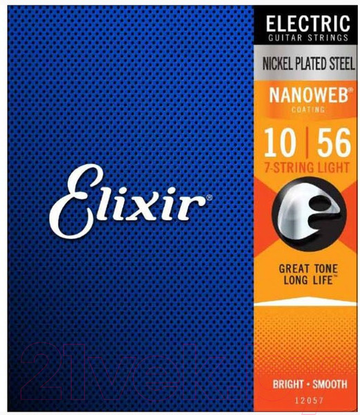 Изображение товара Струны для электрогитары Elixir Strings 12057 10-56
