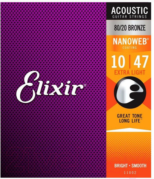 Изображение товара Струны для акустической гитары Elixir Strings 11002 10-47