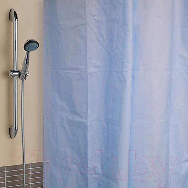 Изображение товара Шторка-занавеска для ванны V-line 180x180 (голубой)