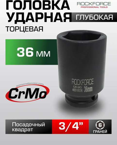 Изображение товара Головка слесарная RockForce RF-46510036(445)