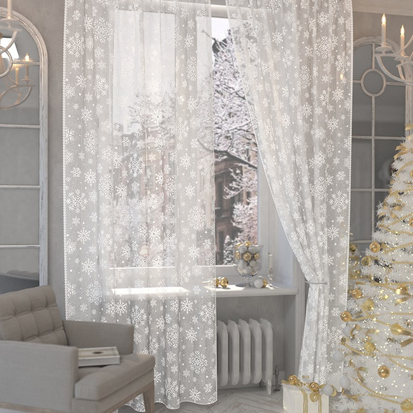 Изображение товара Комплект гардин Лента К455С (250x145, белый)