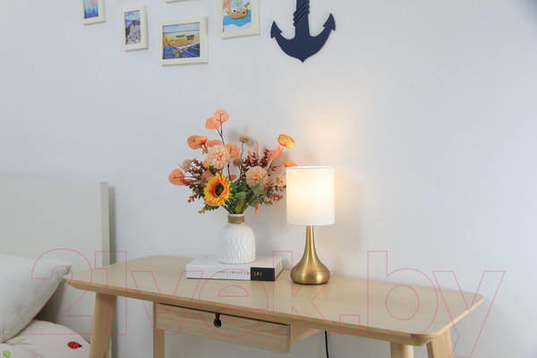 Изображение товара Прикроватная лампа ArtStyle HT-713BRSW (латунь/белый)