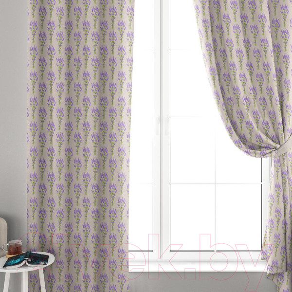 Изображение товара Штора ВАСИЛИСА ДН-10 145x260 / 293725 (букет лаванды)