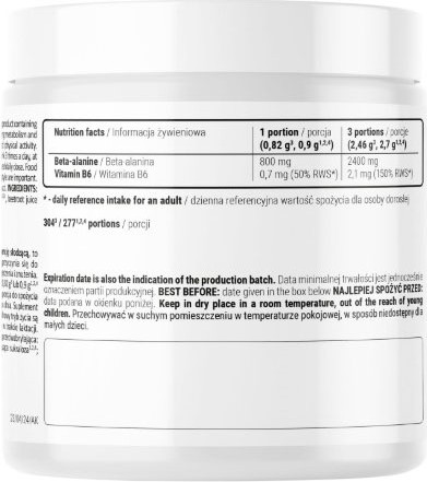 Изображение товара Комплексная пищевая добавка Fitmax Base Beta Alanine (250г)