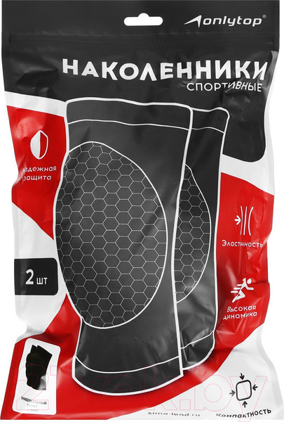 Изображение товара Наколенники защитные Onlytop 582513 (черный)