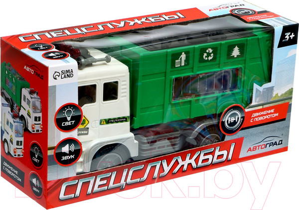 Изображение товара Мусоровоз игрушечный Автоград Мусоровоз / 9624276