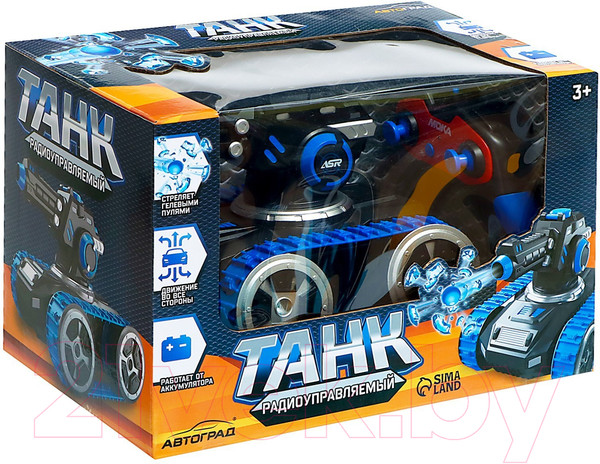 Изображение товара Радиоуправляемая игрушка Автоград Танк Moka / 9745127 (синий)