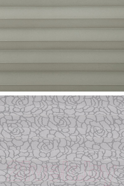 Изображение товара Штора-плиссе Delfa Basic Uni СПШ-3111/1102 Basic Transparent (73x160, серый/белый)