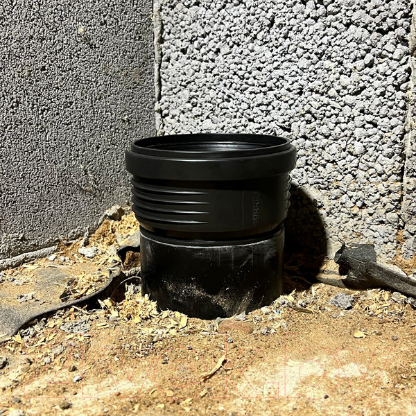 Изображение товара Муфта внутренней канализации Burke 110/110/110110B с увеличенным внутренним проходом (черный)