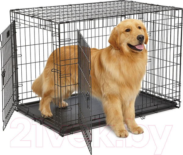 Изображение товара Клетка для животных Midwest Contour для собак 2 двери / 842DD (108x75x77см)