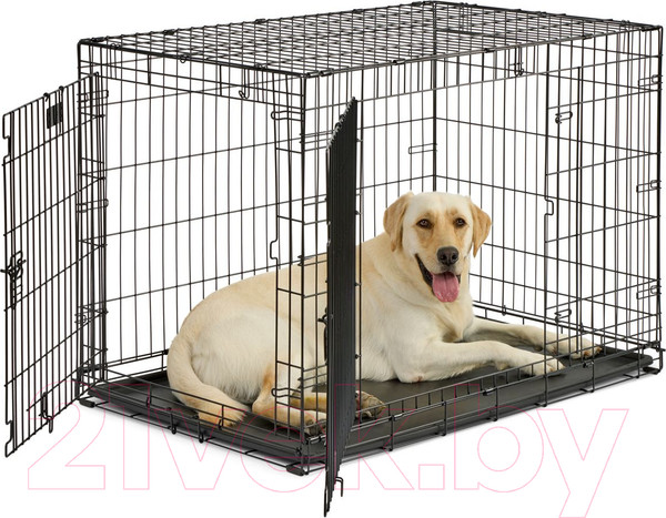 Изображение товара Клетка для животных Midwest Contour для собак 2 двери / 842DD (108x75x77см)