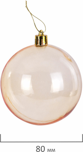 Изображение товара Набор шаров новогодних Золотая сказка Eden Colors / 591980 (8шт, золото/жемчужный)