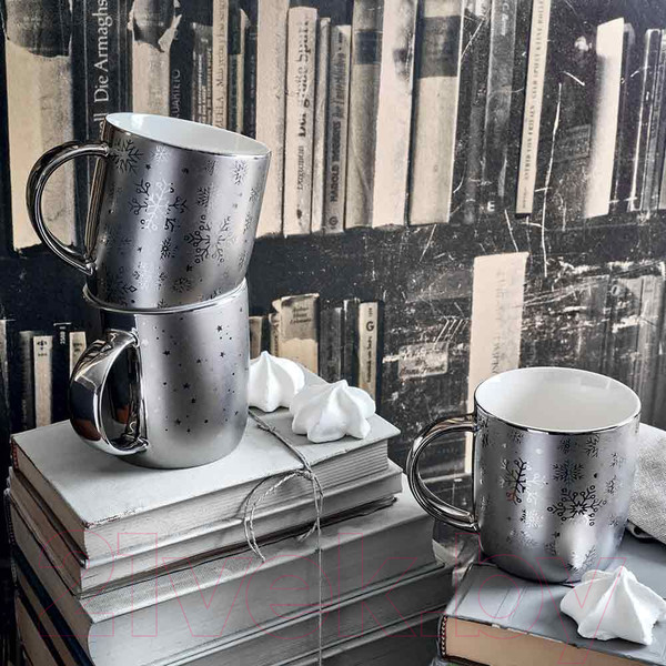 Изображение товара Набор кружек Tognana Natale All Silver / NT08545M107 (2шт)