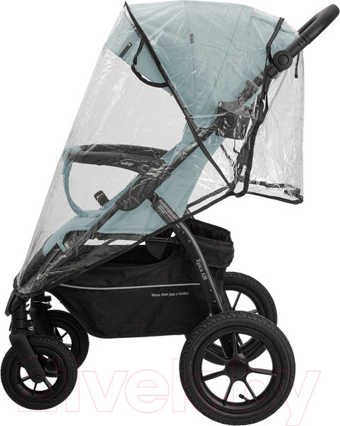 Изображение товара Детская прогулочная коляска INDIGO Epica XL Air с сумкой (зеленый)