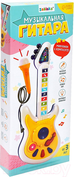 Изображение товара Музыкальная игрушка Zabiaka Гитара музыкальная / 9824794