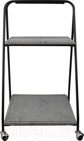 Изображение товара Сервировочный столик Мебелик Милн (черный/серый шпат)