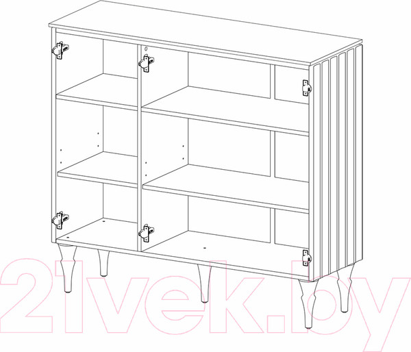 Изображение товара Тумба Мебель-Неман Лоренсо МН-043-05 (1) (белый)