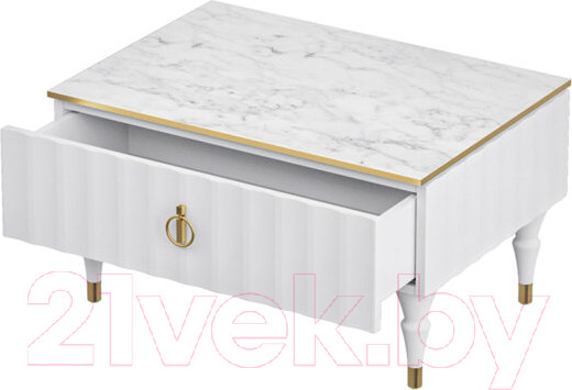 Изображение товара Журнальный столик Мебель-Неман Лоренсо / МН-043-38 (1) (белый)