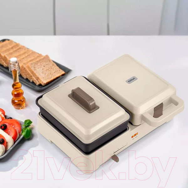 Изображение товара Сэндвичница Kitfort 2 в 1 KT-6061-2 (бежевый)