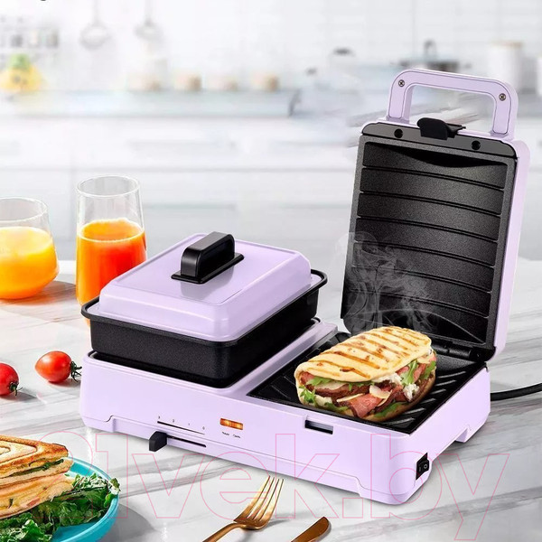 Изображение товара Сэндвичница Kitfort 2в1 KT-6061-3 (лавандовый)