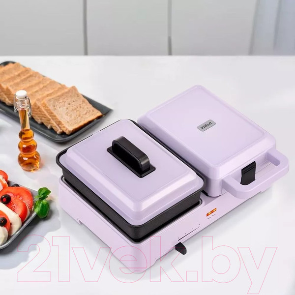 Изображение товара Сэндвичница Kitfort 2в1 KT-6061-3 (лавандовый)