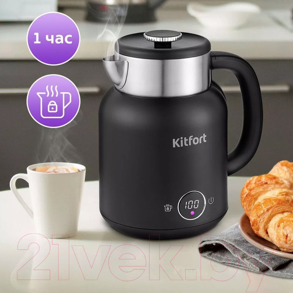 Изображение товара Электрочайник Kitfort KT-6196-1 (черный)
