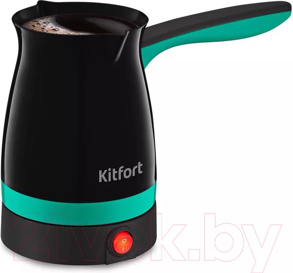 Изображение товара Турка электрическая Kitfort KT-7183-2 (черный/зеленый)