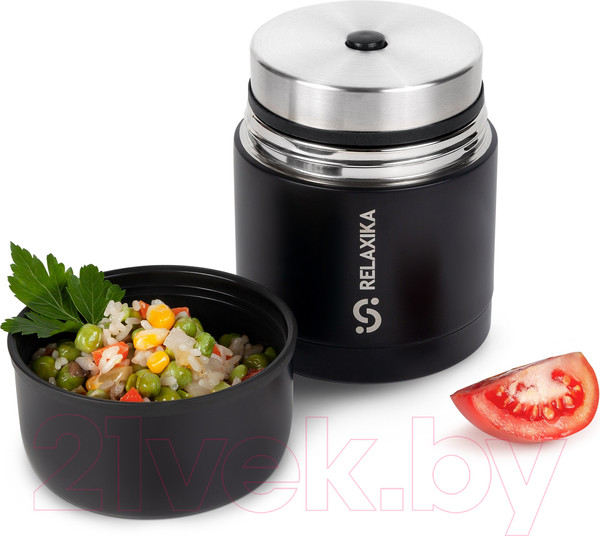 Изображение товара Термос для еды Relaxika 301 (500мл, черный)