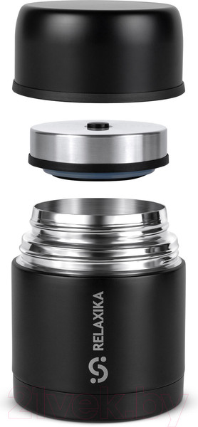 Изображение товара Термос для еды Relaxika 301 (500мл, черный)