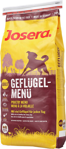 Изображение товара Сухой корм для собак Josera Poultry Menu Geflugel-Menu (12.5кг)
