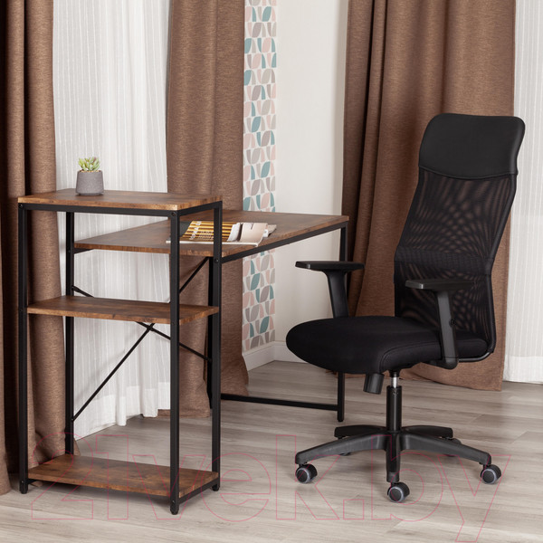 Изображение товара Кресло офисное Tetchair Practic Plt кожзам/ткань (черный)