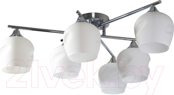Изображение товара Люстра Элетех 21271-7/6 НПБ 01-6х60-118 Е27 / 1005405264 (хром)