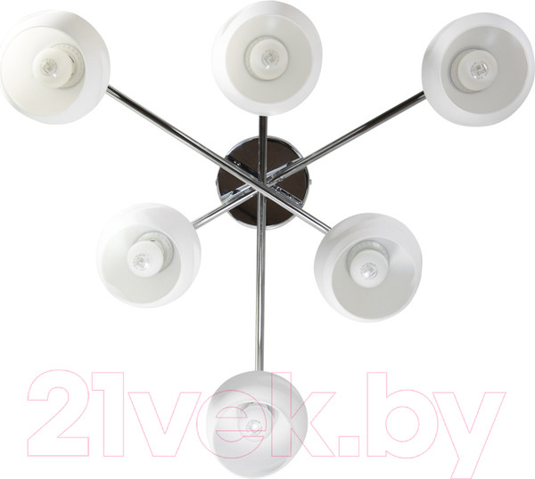 Изображение товара Люстра Элетех 21271-7/6 НПБ 01-6х60-118 Е27 / 1005405264 (хром)