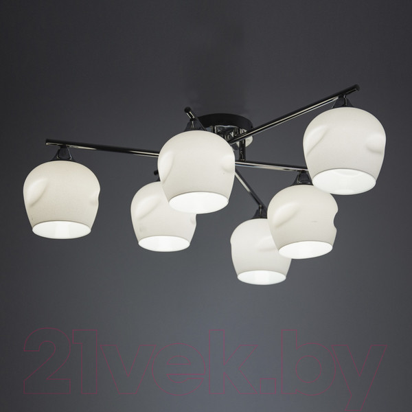 Изображение товара Люстра Элетех 21271-7/6 НПБ 01-6х60-118 Е27 / 1005405264 (хром)