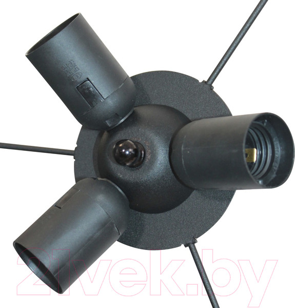 Изображение товара Потолочный светильник Элетех Нордика 231 НСБ 01-3х60-171 Е27 / 1005405247 (черный муар)