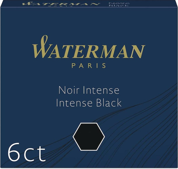 Изображение товара Чернила для перьевой ручки Waterman International / S0110940 (6шт, черный)