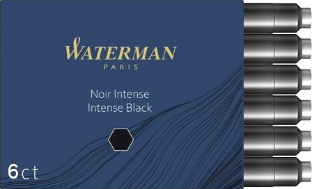 Изображение товара Чернила для перьевой ручки Waterman International / S0110940 (6шт, черный)